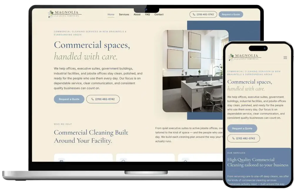 LaunchSite Marketing website mockup