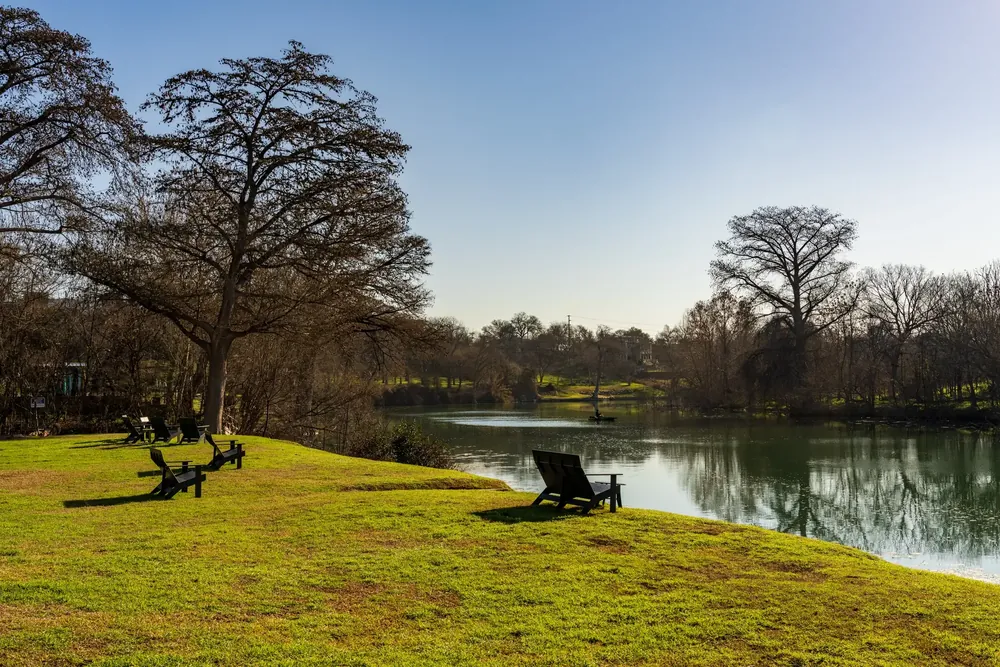 River bank in Texas